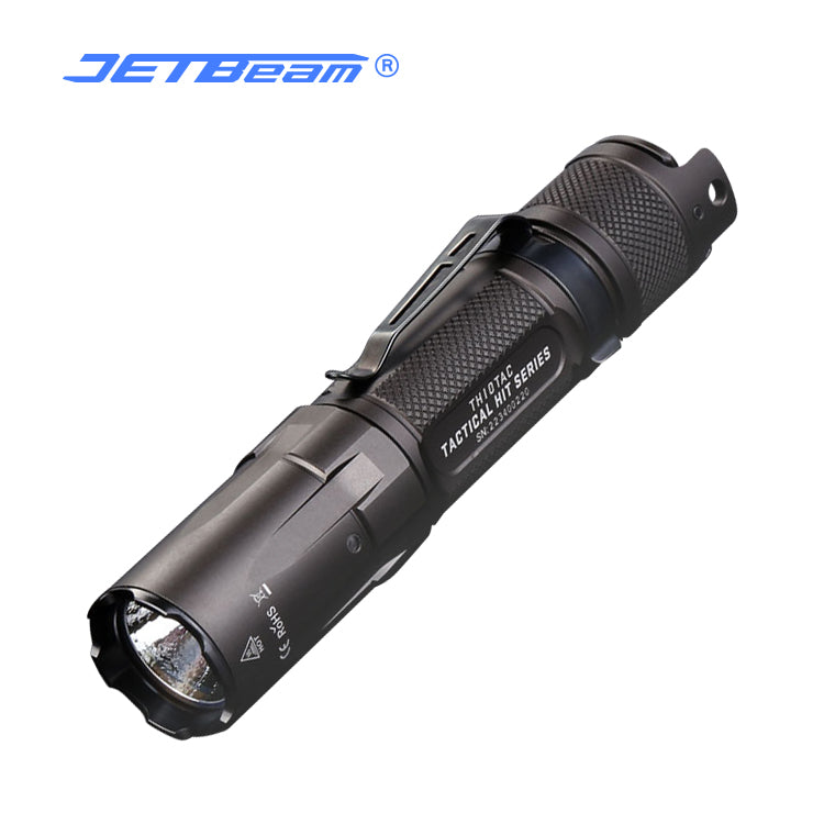 JETBeam® TH10TAC 2000 Lumen Tactical Flashlight, LED Flash Light, USB JETBeam® TH10TAC 2000 Lumen Tactical Flashlight, LED Flash Light, USB