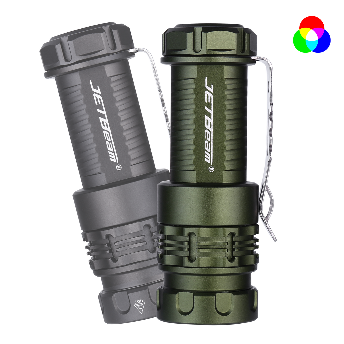 RRT0 Pro EDC RGB Flashlight 1680Lumens Rotary Ring, Magnetic Tail Cap