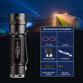 JETBeam®JET-1M GUARDIAN CREE XP-G3 LED 1200 Lumens Flashlight Torch, Battery Included