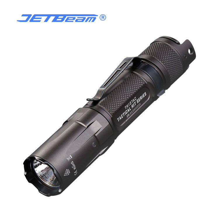 JETBeam® TH10TAC 2000 Lumen Tactical Flashlight, LED Flash Light, USB Rechargeable Torch, Battery Included