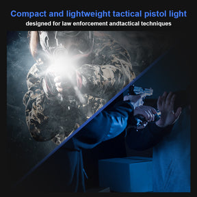 JETBEAM®T10L Red Laser Tactical Flashlight Pistol Gun Light, Battery Included