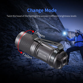 JETbeam® JET-II MK EDC Mini LED Torch Flash Light, USB Rechargeable Flashlight 510LM, Battery Not Included